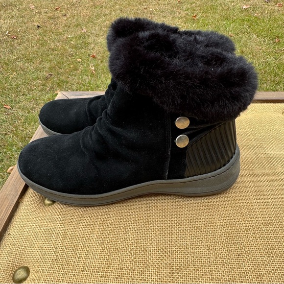 BareTraps Adelina Black Faux Fur Winter Boots Size 10M - Picture 4 of 11